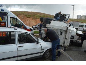 Siirt’te kaza anı güvenlik kamerasına yansıdı