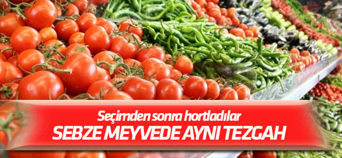 Seçimden sonra hortladılar