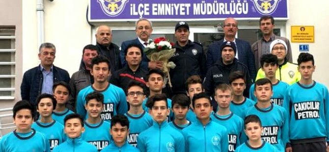 Ç. Çumra Belediyespor’dan polislere kutlama