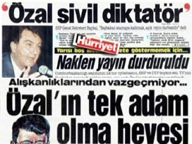 Hürriyet 20 yıl önceki manşetleri atıyor
