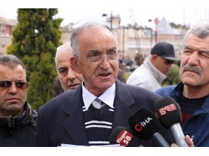 Basın açıklamasında gergin anlar
