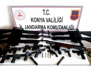 Konya’da Jandarmadan silah operasyonu