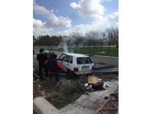 Denizli’de trafik kazası: 1 yaralı