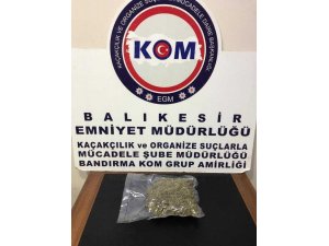 Bandırma’da uyuşturucu operasyonu