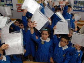 Konya'da öğrencilerin karne heyecanı