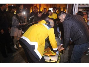 Harbiye’de motosiklet ile ticari otomobil çarpıştı: 2 yaralı