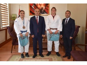 Kaymakam Kılıç, Avrupa Şampiyonunu ağırladı