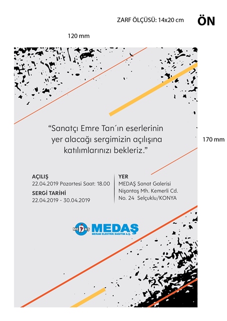 Emre Tan, Resim sergisi MEDAŞ’ta