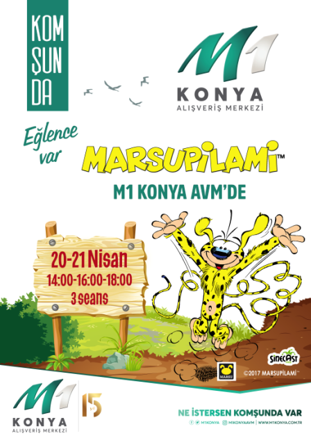 Uzun Kuyruk Marsupilami  M1 Konya AVM’de