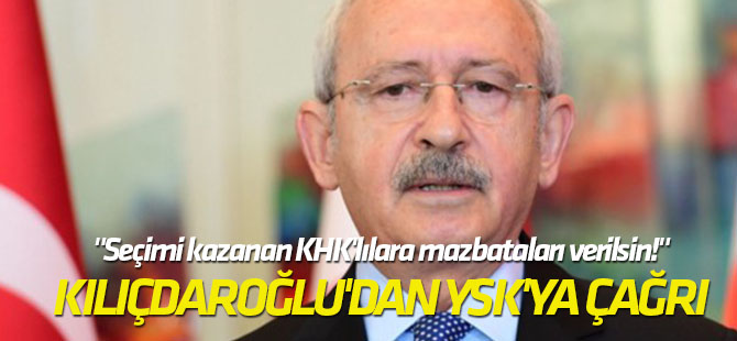 "Seçimi kazanan KHK'lılara mazbataları verilsin!"