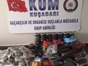 Kuşadası’nda kaçak tütün operasyonu