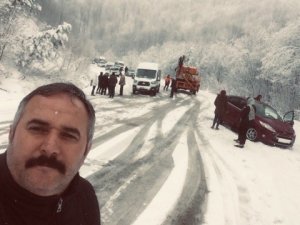 İneöl’de kar yağışı hayatı olumsuz etkiliyor