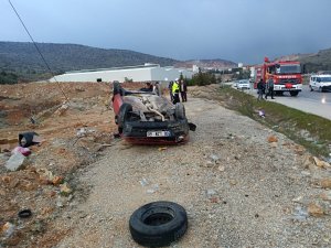 Otomobil takla attı: 1 yaralı