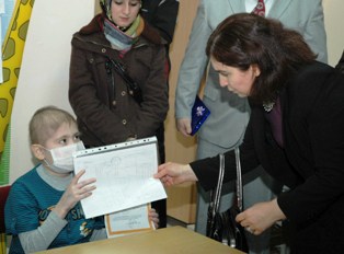 Hastane Okulu'nda karne heyecanı