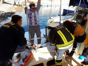 Teknede karnına korkuluk demiri batan çocuk yaralandı