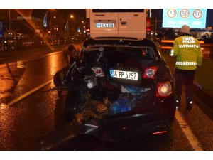 Malatya’da Minibüs otomobile çarptı: 2 yaralı