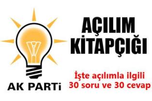 Ak Parti'den 'açılım' kitapçığı