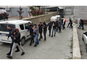 Samsun’da "torbacı" operasyonunda 12 kişi adliyede