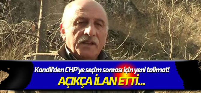 Açıkça ilan etti... Kandil'den CHP'ye seçim sonrası için yeni talimat!