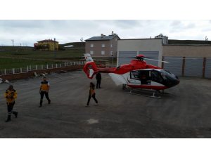 Hava ambulansı kalp hastası için havalandı