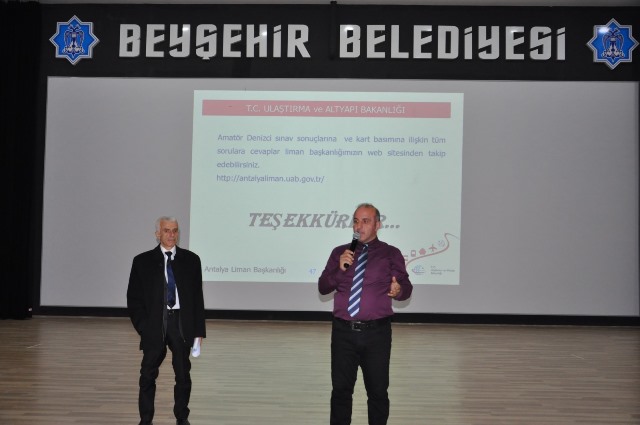 Beyşehir'de amatör denizci belgesi sınavı