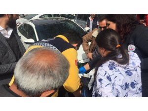 Adliye önünde kan aktı, o anlar kameralara yansıdı