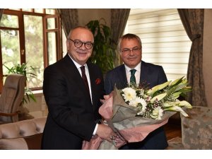 Başkan Ergün’den Vali Deniz’e ziyaret