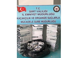 Siirt’te bin 570 paket kaçak sigara ele geçirildi