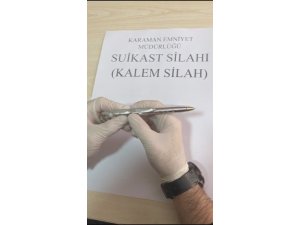 Karaman’da suikast silahı ele geçirildi