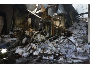 Yangın çıkan kumaş fabrikasında 60 kişi işsiz kaldı