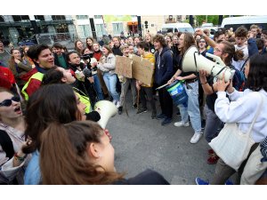 Brüksel'de iklim değişikliği protestosu