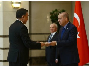 Cumhurbaşkanı Erdoğan, Kırgızistan Büyükelçisini kabul etti