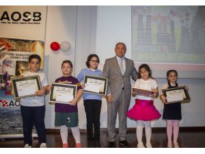 Çocuklar sanayiyi resimlerle anlattı