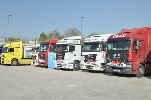 Konya’dan Halep’e un ve gıda yardımı