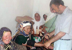 Sağlık taramasından geçtiler