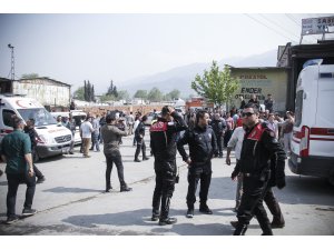 GÜNCELLEME - Bursa'da sanayi sitesinde patlama ve yangın: 5 yaralı