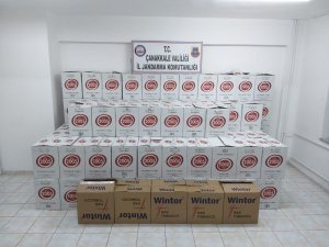 Çanakkale’de kaçak sigara operasyonu