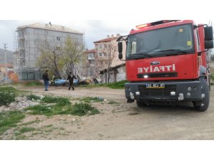 Yunak’ta işyerinde yangın