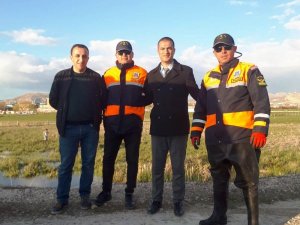 Van’da 50 kilogram inci kefali ile 100 metre misina ağ ele geçirildi