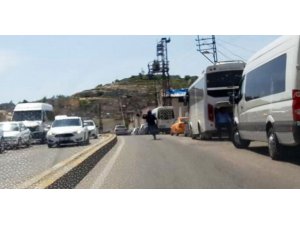 Şanlıurfa’da tek teker şovu yürekleri ağza getirdi