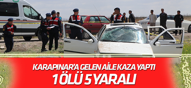 Aksaray’da otomobil takla attı: 1 ölü, 5 yaralı