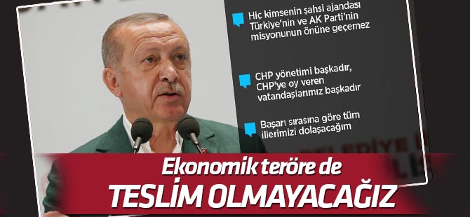 Erdoğan AK Parti 28. İstişare ve Değerlendirme Toplantısı'nda konuştu