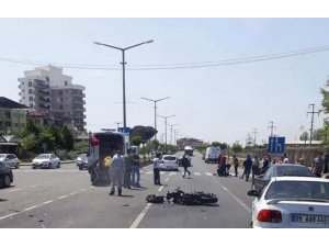 Genç kadın motosiklet kazasında hayatını kaybetti