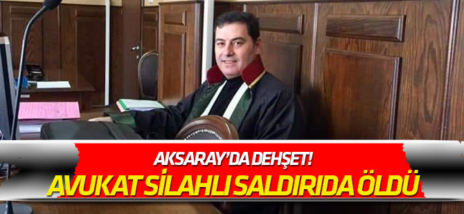 Aksaray'da dehşet! Avukatı vurup, kafasına sıktı