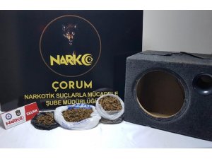 Hoparlörde uyuşturucu ele geçirildi