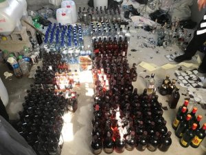 Adana’da kaçak içki operasyonu