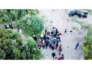 Muğla’da drone destekli mülteci operasyonu