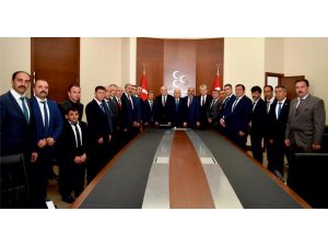 MHP Bayburt heyeti, Bahçeli’yi ziyaret etti