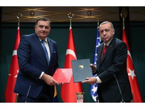 Erdoğan-Dodik ortak basın toplantısı
