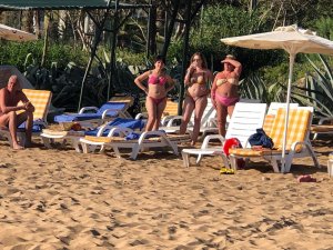 Alanya plajında korku dolu anlar